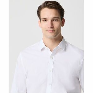 NWT! J Crew Factory - Men’s Wrinkle-Free Dress Shirt - White - XXL